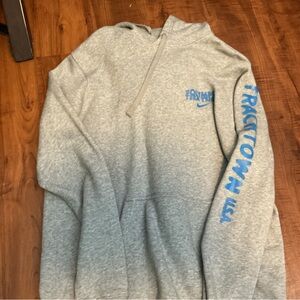 Nike Gray and Blue Men's Sweater